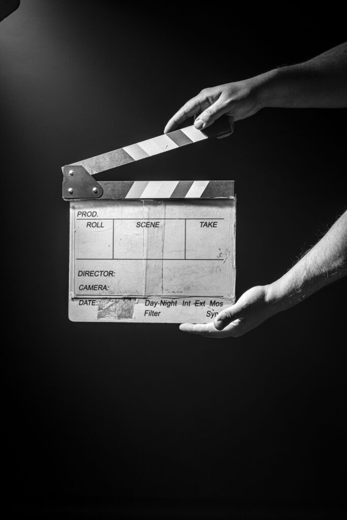 Studio slate from Kirvan Photography + Film, captured in our Thunder Bay studio to Contact Us.